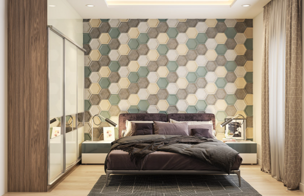 Lapisan Tekstur pada Dinding dengan Efek 3D